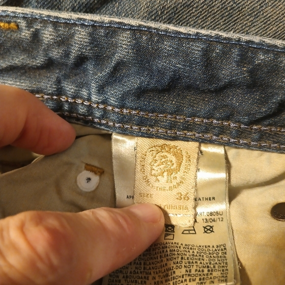 Diesel Zathan Men's Distressed Jeans - 36 - Picture 7 of 8